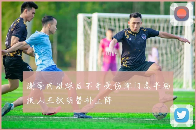 谢蒂内进球后不幸受伤津门虎半场换人王秋明替补上阵